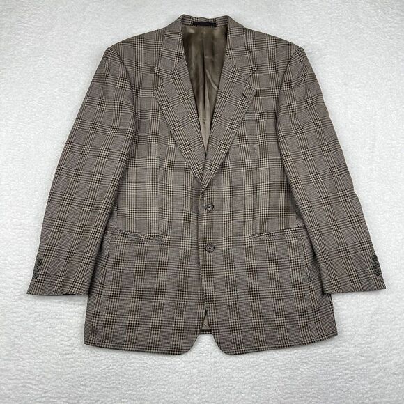 Givenchy Other - Vintage Givenchy Monsieur Blazer Mens 41R Brown 100% Wool Sports Coat Made USA